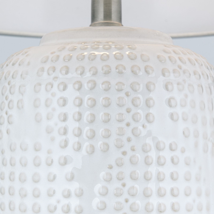Stolná lampa CORAL 1xE27/40W/230V keramika/biela