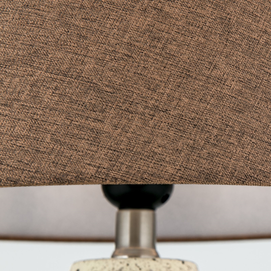 Stolná lampa MASAI 1xE27/40W/230V keramika hnedá/béžová
