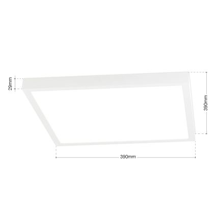 LED stmievateľné stropné svietidlo DISC LED/30W/230V 2700/3000/4000K 39x39 cm biela