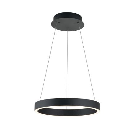 LED stmievateľný luster na lanku KOLK LED/40W/230V 2700/3000/4000K pr. 40 cm čierna