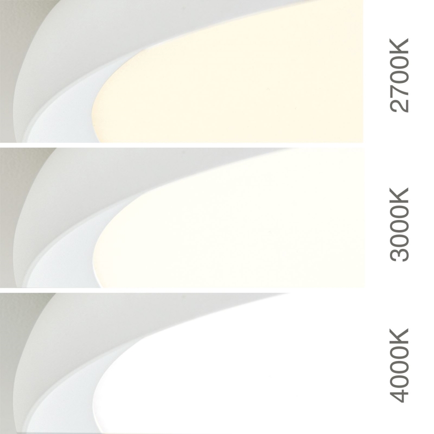 LED stropné svietidlo KANT, 30 W, 230 V, 2700/3200/4000 K, priemer 40 cm, biele
