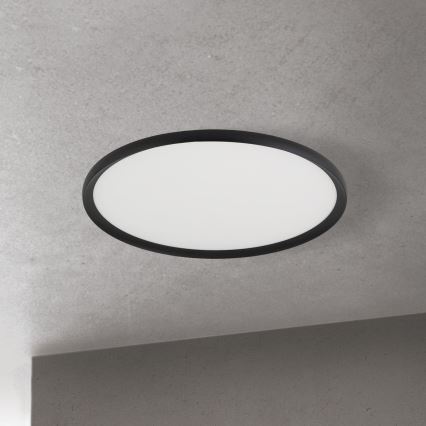 LED stropné svietidlo KANT LED/50W/230V 2700/3000/4000K priemer 60 cm čierna