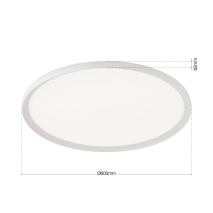 LED stropné svietidlo KANT LED/50W/230V 2700/3200/4000K priemer 60 cm biela