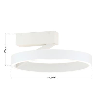 LED Stropné svietidlo KOLK LED/40W/230V 2700/3000/4000K pr. 40 cm biele
