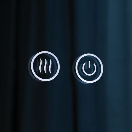 LED Kúpeľňové vyhrievané nástenné zrkadlo s podsvietením FOCUS LED/30W/230V 3000/4200/6000K pr. 100 cm IP44