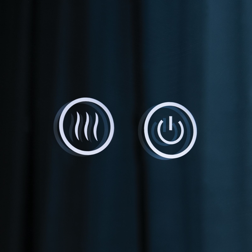 LED Kúpeľňové vyhrievané nástenné zrkadlo s podsvietením FOCUS LED/30W/230V 3000/4200/6000K pr. 100 cm IP44