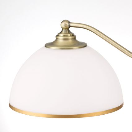 Luster na reťazi OLD LAMP 3xE27/40W/230V pr. 65 cm biela/mosadz