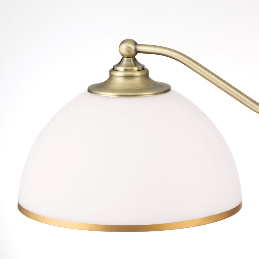 Luster na reťazi OLD LAMP 3xE27/40W/230V pr. 65 cm biela/mosadz