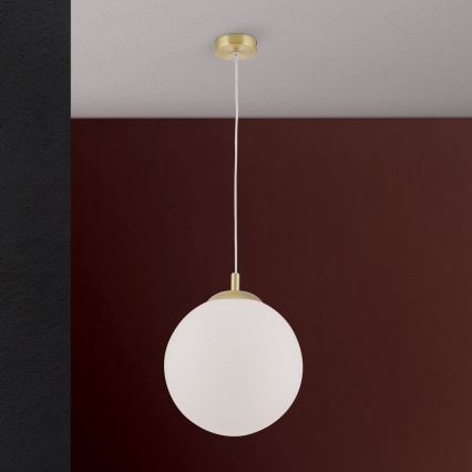 Závesný luster MADIS 1xE27/60W/230V zlatý