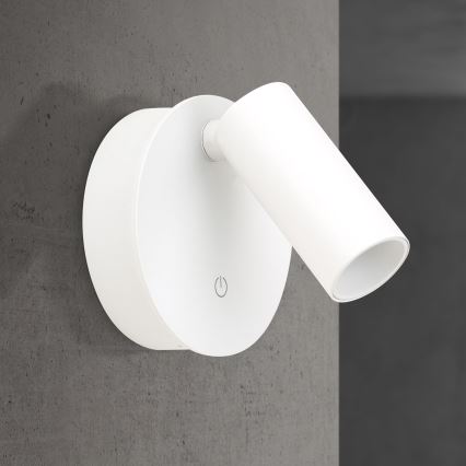 LED Stmievateľné nabíjacie dotykové nástenné bodové svietidlo LUXY LED/1W/5V 2200 mAh 2700/3000/4000K biela