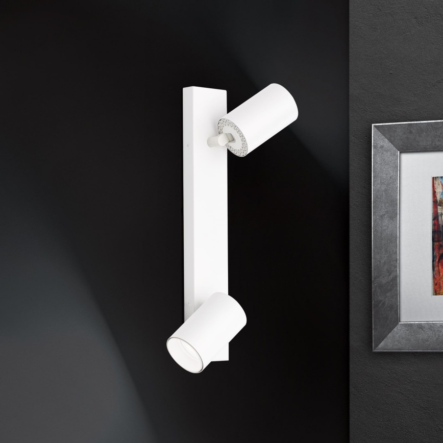 Nástenné bodové svietidlo SEAN 2xGU10/13W/230V biela