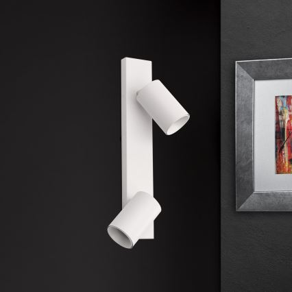 Nástenné bodové svietidlo SEAN 2xGU10/13W/230V biela