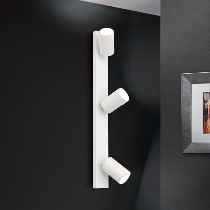 Nástenné bodové svietidlo SEAN 3xGU10/13W/230V biele