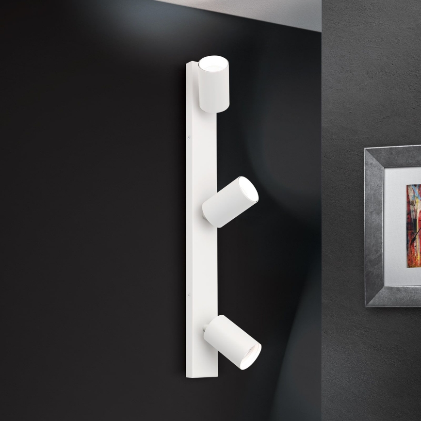 Nástenné bodové svietidlo SEAN 3xGU10/13W/230V biele