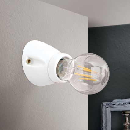 Nástenné svietidlo FROST 1xE27/60W/230V biele