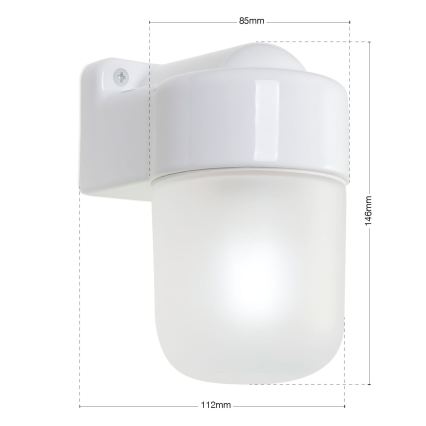 Nástenné svietidlo OSTIA 1xE27/40W/230V biela