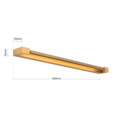 LED Kúpeľňové osvetlenie zrkadla MARILYN LED/24W/230V 90 cm IP44 zlatá