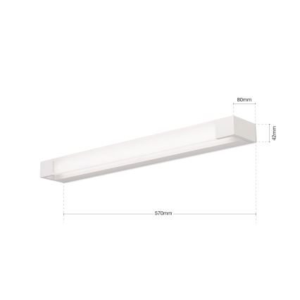 LED Kúpeľňové osvetlenie zrkadla MARILYN LED/21W/230V 57 cm IP44 biela