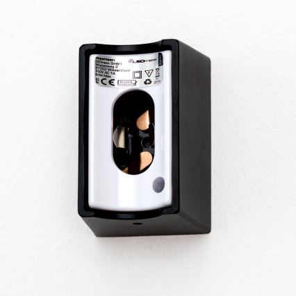 LED Nástenné svietidlo VISAGIST 1xS14d/8W/230V čierna