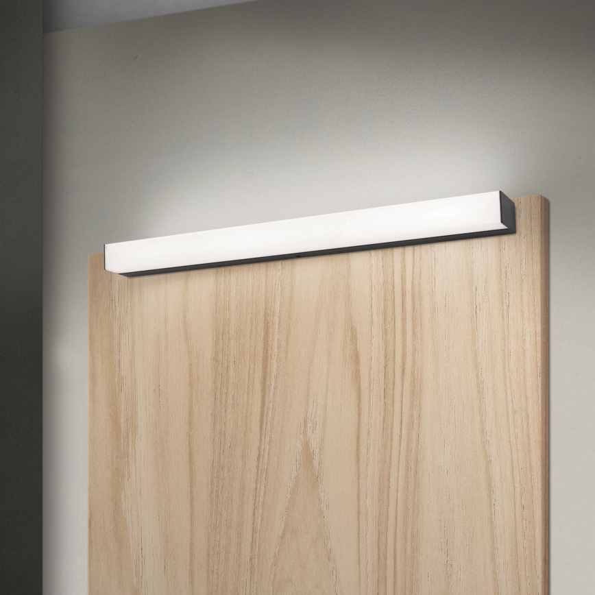 LED Kúpeľňové osvetlenie zrkadla HORIZON LED/12W/230V 3000/4000K 60 cm IP44 čierna