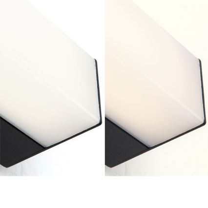 LED Kúpeľňové osvetlenie zrkadla HORIZON LED/12W/230V 3000/4000K 60 cm IP44 čierna