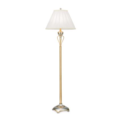 Stojacia lampa TIZIA 1xE27/60W/230V biela/zlatá/patina