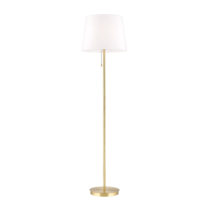 Stojacia lampa LUDWIG 1xE27/40W/230V biela/zlatá