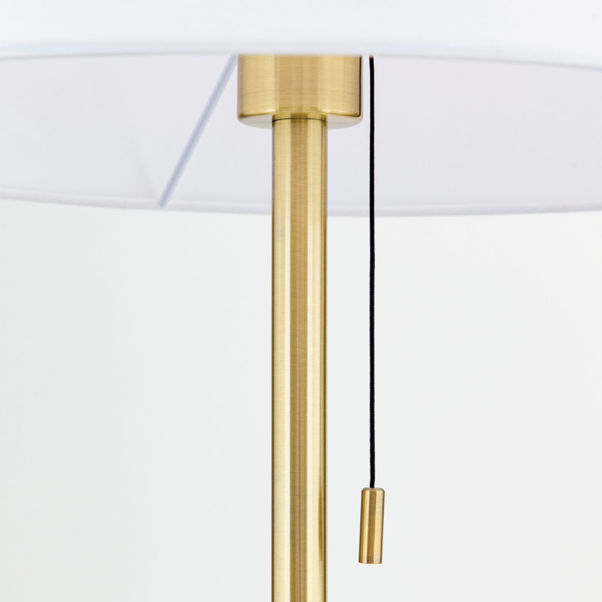 Stojacia lampa LUDWIG 1xE27/40W/230V biela/zlatá