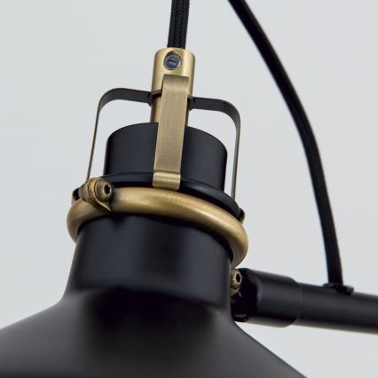 Stojacia lampa SCHILLER 1xE27/40W/230V čierna/bronz
