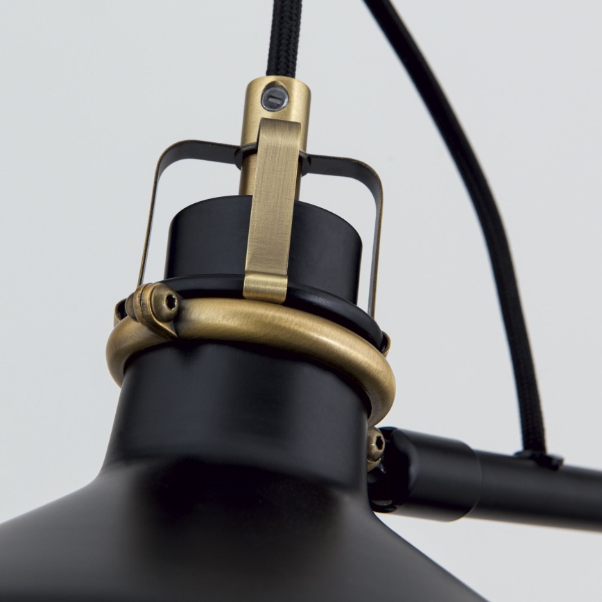 Stojacia lampa SCHILLER 1xE27/40W/230V čierna/bronz
