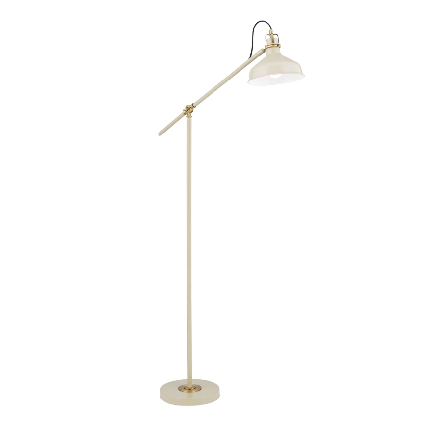 Stojacia lampa SCHILLER 1xE27/40W/230V krémová/bronz