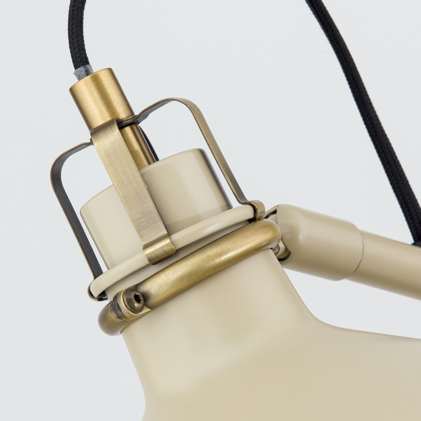 Stojacia lampa SCHILLER 1xE27/40W/230V krémová/bronz