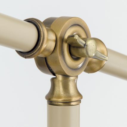 Stojacia lampa SCHILLER 1xE27/40W/230V krémová/bronz