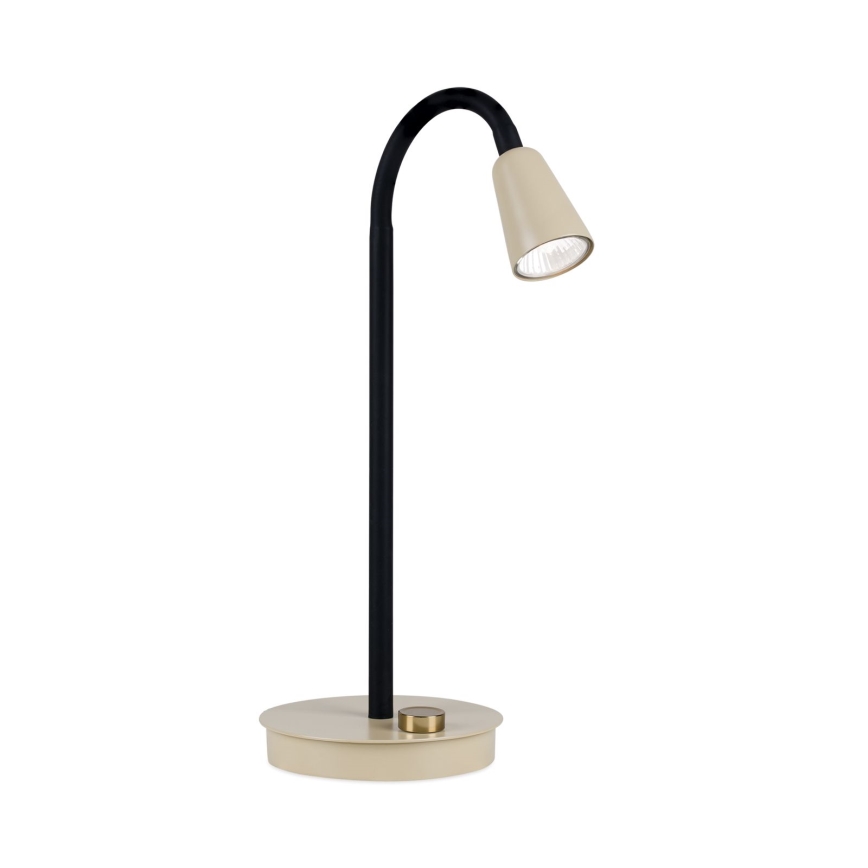 Stmievateľná flexibilná stolová lampa DOTTY 1xGU10/10W/230V béžová/čierna