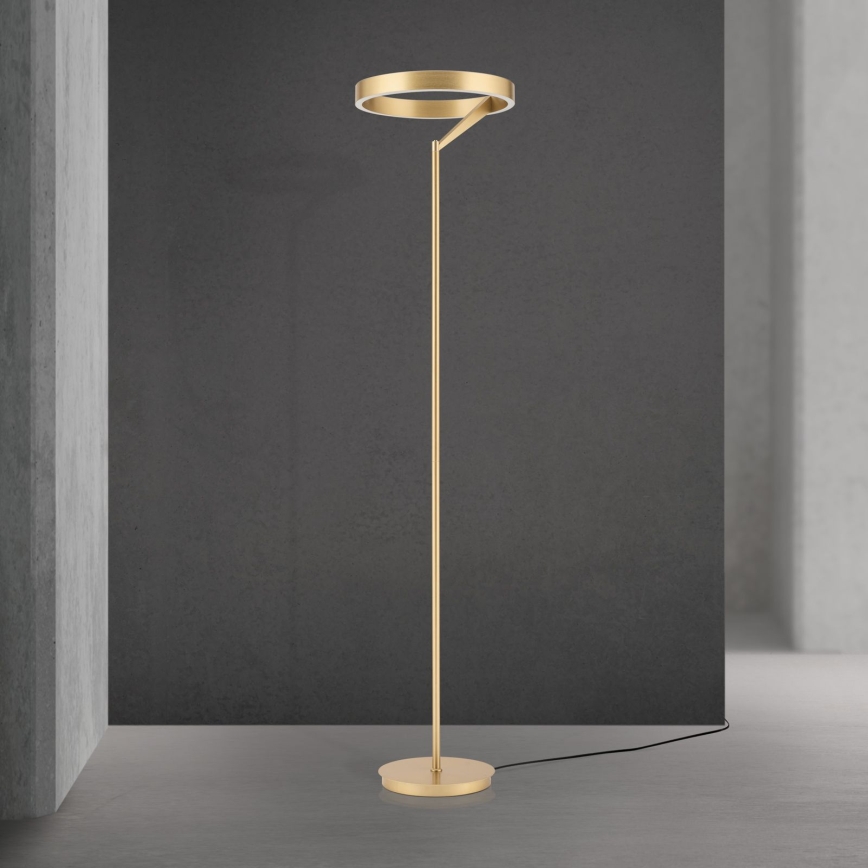 LED Stmievateľná stojacia lampa KOLK LED/40W/230V 2700/4000K zlatá