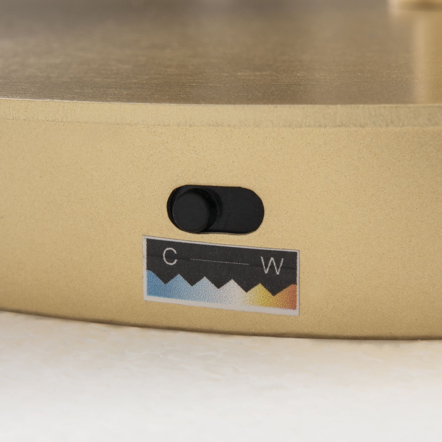 LED Stmievateľná stojacia lampa KOLK LED/40W/230V 2700/4000K zlatá