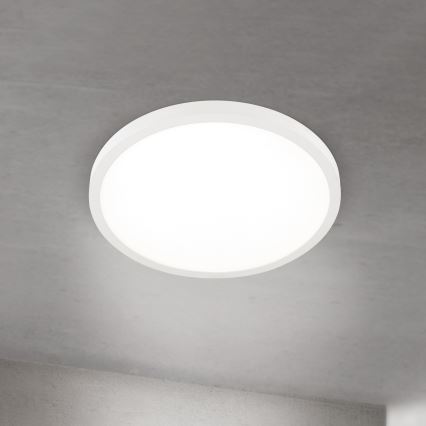 LED stmievateľné stropné svietidlo DISC LED/30W/230V 2700/3000/4000K s priemerom 40 cm biela