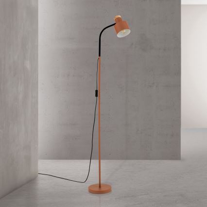 Stojacia lampa GILI 1xE27/40W/230V tehlová