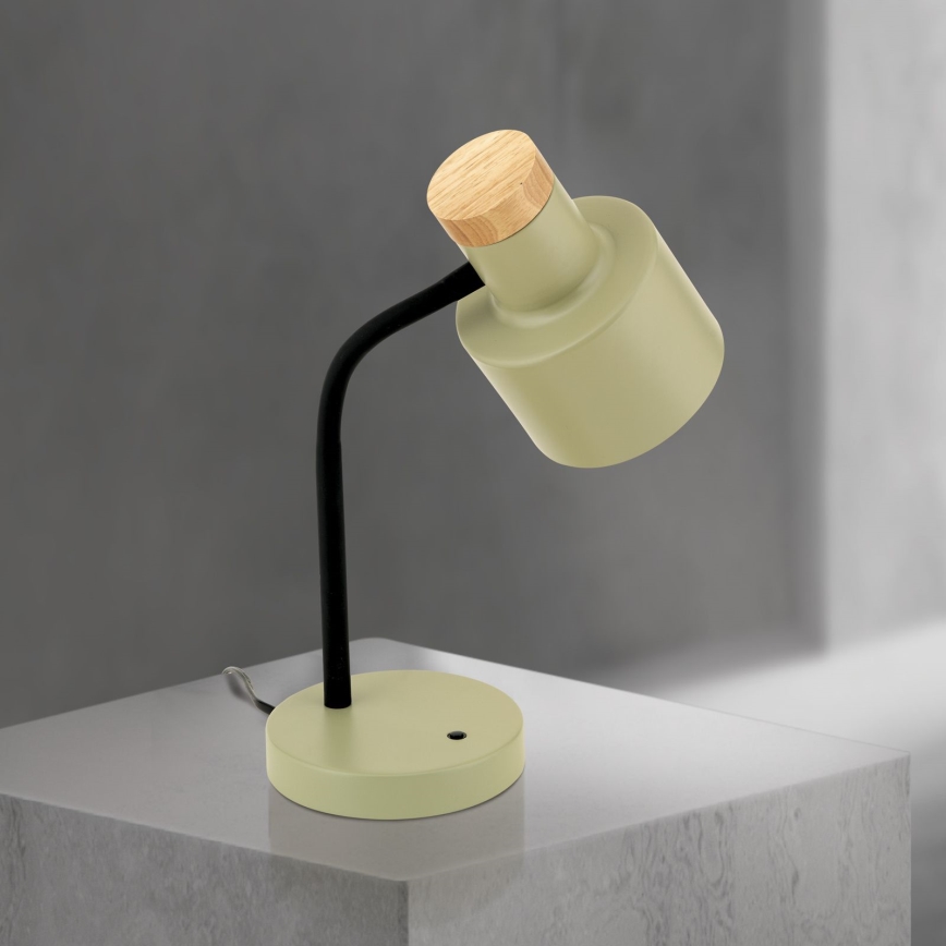 Stolná lampa GILI 1×E27/40W/230V zelená