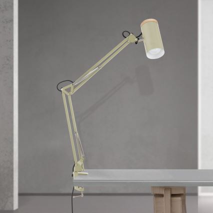 Stolná lampa so svorkou GILI 1xE27/40W/230V zelená