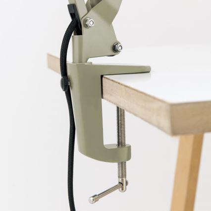 Stolná lampa so svorkou GILI 1xE27/40W/230V zelená