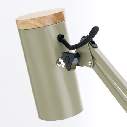 Stolná lampa so svorkou GILI 1xE27/40W/230V zelená