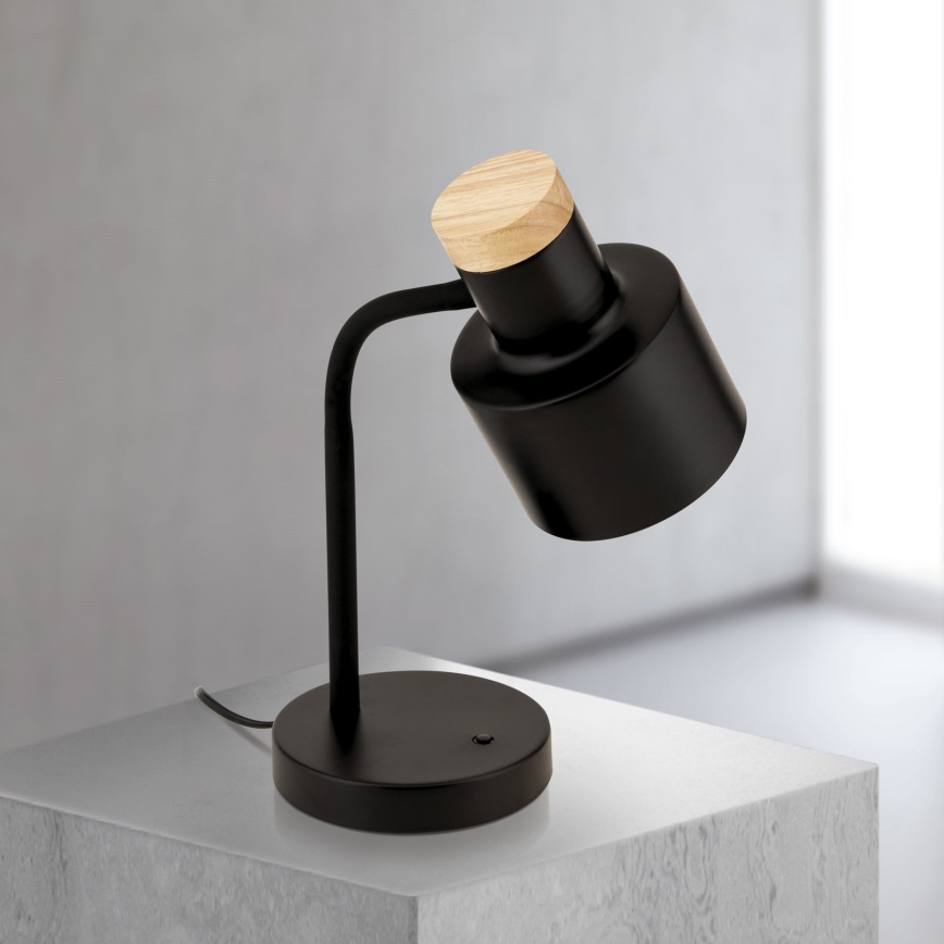 Stolová lampa GILI 1xE27/40W/230V čierna