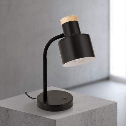 Stolová lampa GILI 1xE27/40W/230V čierna