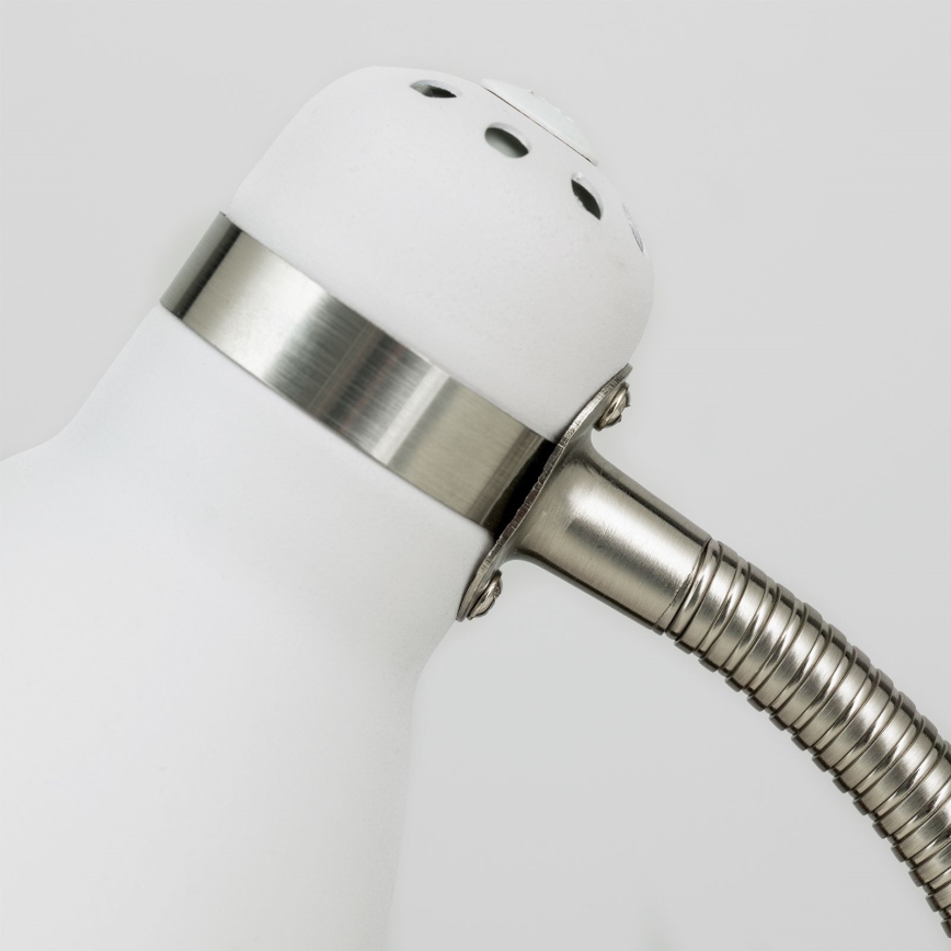 Stolová lampa SCHOOL 1xE27/40W/230V biela/matný chróm