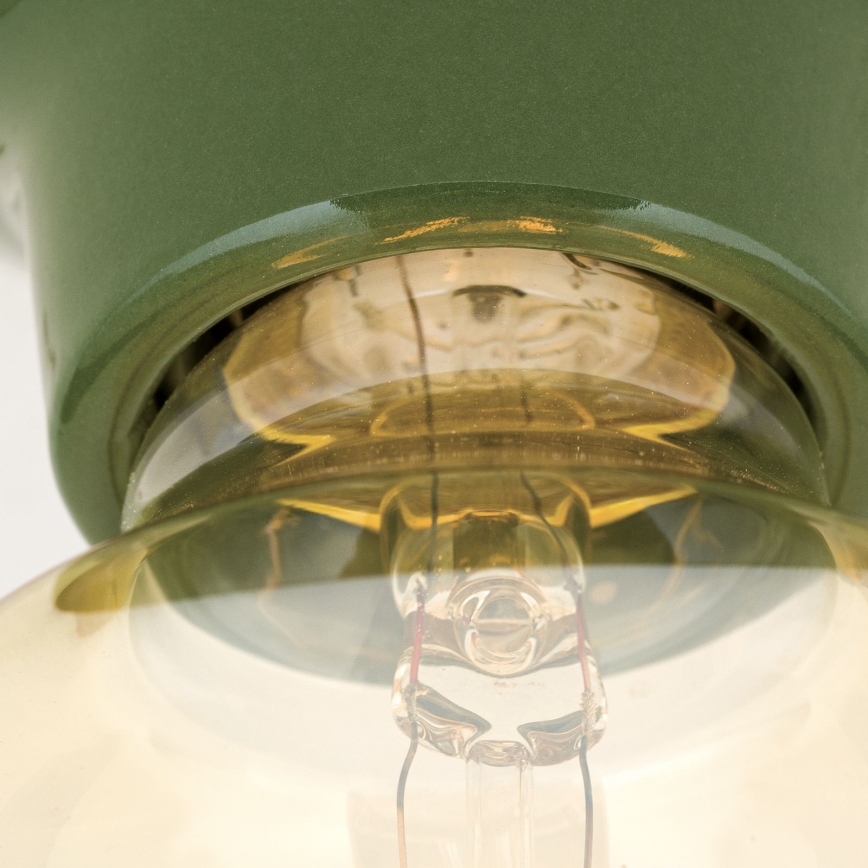 Stropné svietidlo FROST 1xE27/60W/230V zelené