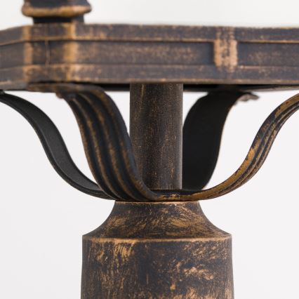 Vonkajšia lampa AIKO 1xE27/60W/230V 115 cm IP23 bronz/patina