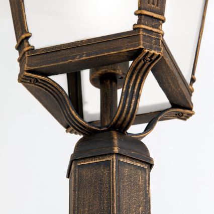 Vonkajšia lampa AIKO 1xE27/60W/230V 240 cm IP23 bronz/patina