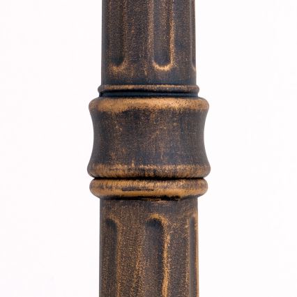 Vonkajšia lampa AIKO 1xE27/60W/230V 240 cm IP23 bronz/patina