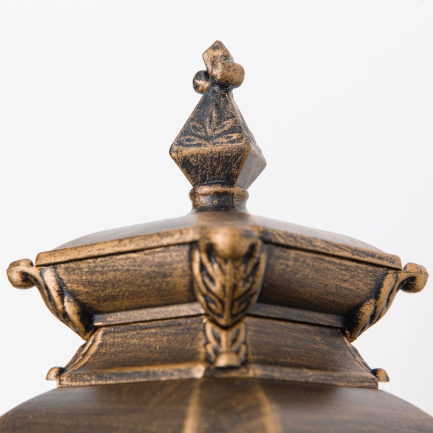 Vonkajšie nástenné svietidlo AIKO 1xE27/60W/230V IP23 bronz/patina